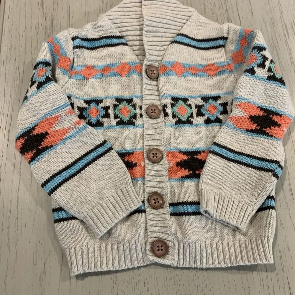 The Children's Place Boys Blue Jeans and  Old Navy/ Carter’s Sweater - Picture 4 of 16